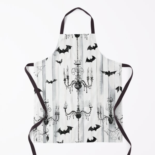 Item preview, Witchy Chandelier and Bats, Black and White Patttern designed and sold by Alaska Magick.