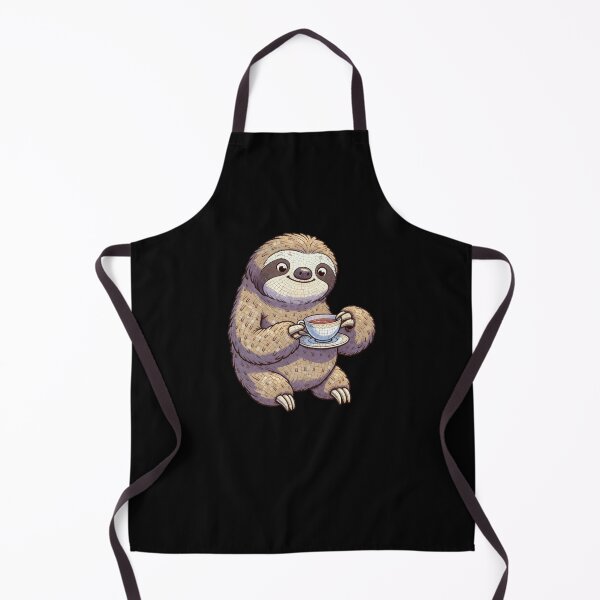 Item preview, Sloth With a Cup of Tea - Mosaic Effect designed and sold by MyCozyCorner24.