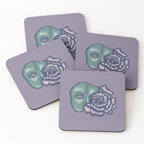 Item preview, flower mask art | hidden beauty | rose design |  designed and sold by Half Mess.