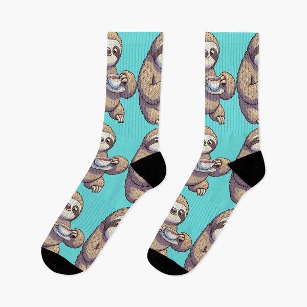Item preview, Sloth With a Cup of Tea - Mosaic Effect designed and sold by MyCozyCorner24.