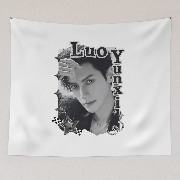 Item preview, Luo Yunxi (Leo Luo) (罗云熙) Chinese Actor Cdrama Chinese Entertainment Black and White Collage Digital Art Portrait designed and sold by AJUNICE STUDIO.