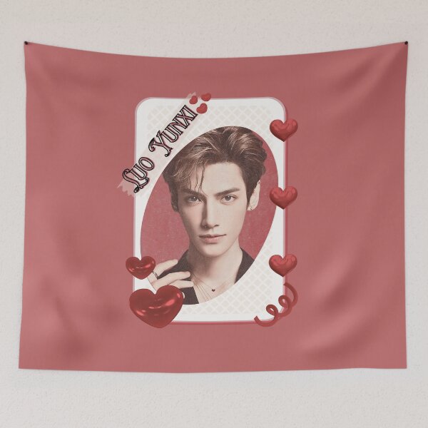 Item preview, Luo Yunxi (Leo Luo) (罗云熙) Chinese Actor Cdrama Chinese Entertainment Card Red Aesthetic Collage Design designed and sold by AJUNICE STUDIO.