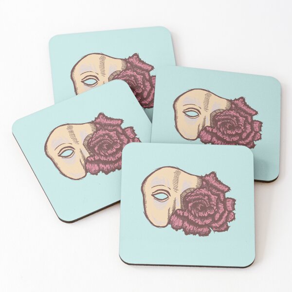 Item preview, flower mask art | hidden beauty | rose design |  designed and sold by Half Mess.