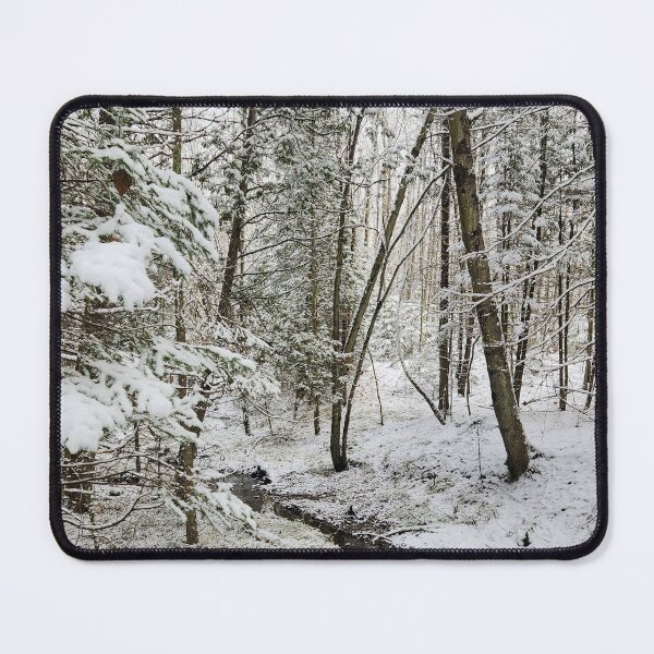 Item preview, First Snow UP on the Creek designed and sold by The Walking Path Gallery.