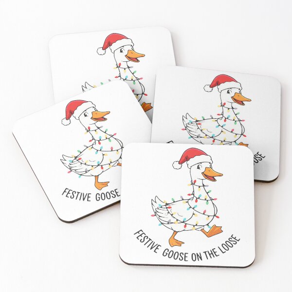 Item preview, Funny Festive Goose On The Loose Christmas designed and sold by WeFineMost.