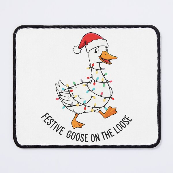Item preview, Funny Festive Goose On The Loose Christmas designed and sold by WeFineMost.