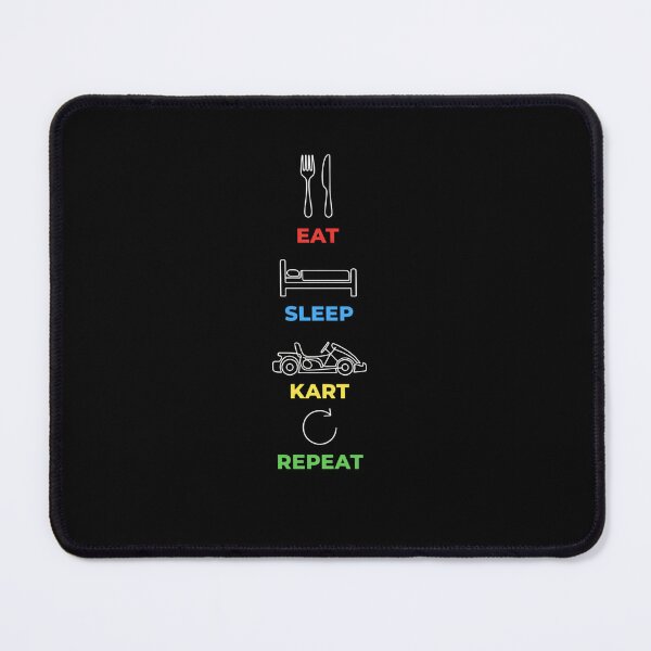 Item preview, Eat sleep Kart repeat Classic T-shirt-Eat Sleep Kart Repeat | Minimal Go Kart Design | Racing Lifestyle Quote designed and sold by CuteOasis.