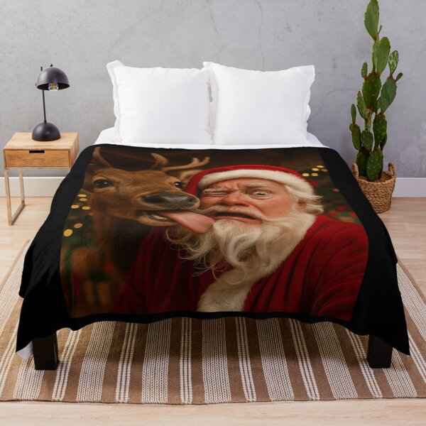 Item preview, Santa Selfie Reindeer Funny Christmas designed and sold by WeFineMost.