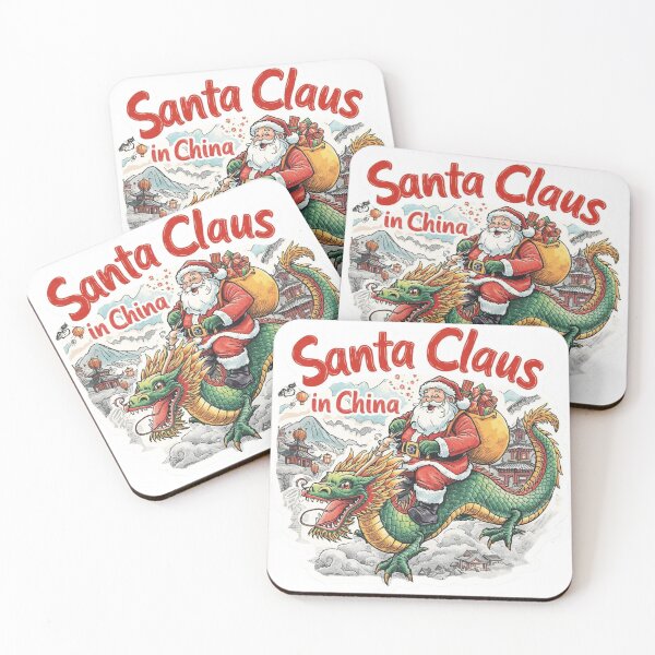 Item preview, Merry Christmas – Santa’s Dragon Ride in China designed and sold by AndrewYoko.