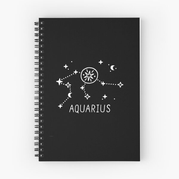 Aperçu de l'œuvre Art du zodiaque de la constellation du Verseau – Carte stellaire céleste minimaliste créée et vendue par RetroChill.