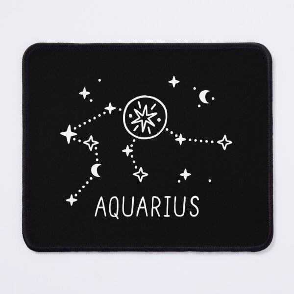 Item preview, Aquarius Constellation Zodiac Art – Minimal Celestial Star Map designed and sold by RetroChill.