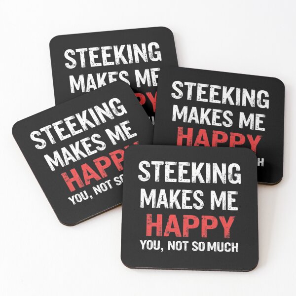 Item preview, Funny Steeking Makes Me Happy- You Not so Much designed and sold by MimsTees.