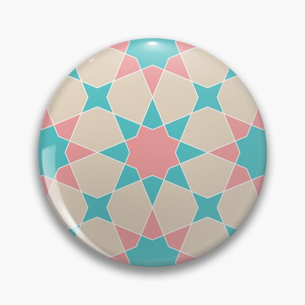 Item preview, Coral Stars:  Islamic Geometric Pattern designed and sold by Kiwi Art.