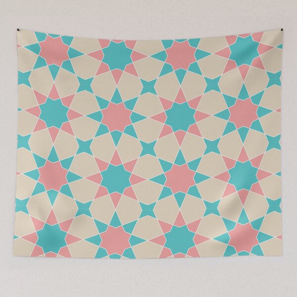 Item preview, Coral Stars:  Islamic Geometric Pattern designed and sold by Kiwi Art.