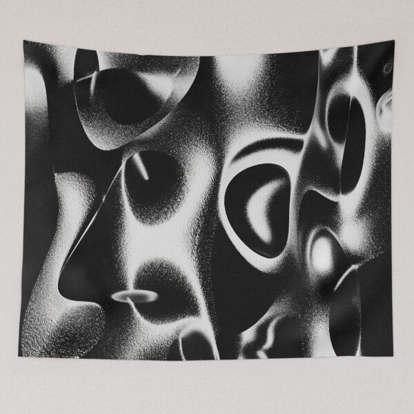 Aperçu de l'œuvre Formes abstraites monochromes - Géométrie moderne créée et vendue par trajeado14.