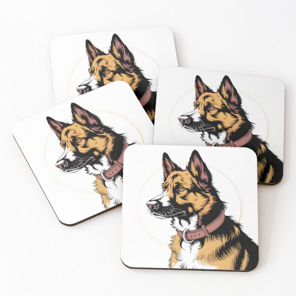 Item preview, Vintage Dog Portrait Circle Art designed and sold by DariaOltes.