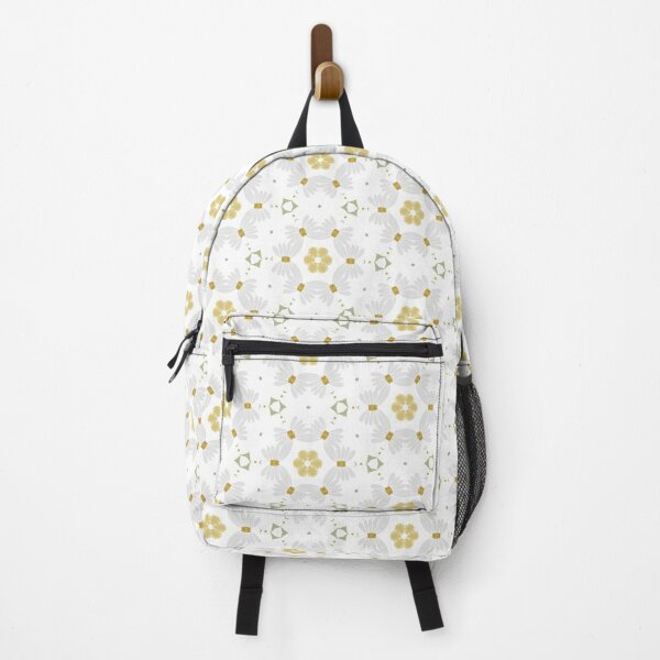 Item preview, Stylized white daisy pattern with green and yellow accents designed and sold by juthamas8426.