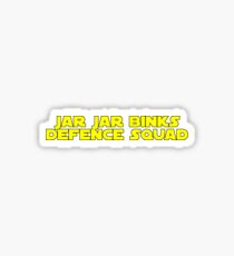Darth Jar Jar Fan (yellow, bold) Sticker