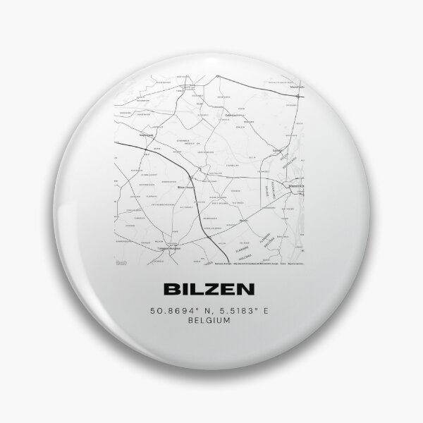 Item preview, Bilzen Belgium City Coordinates Gift / Minimalist Map of Bilzen designed and sold by RM-Journey.
