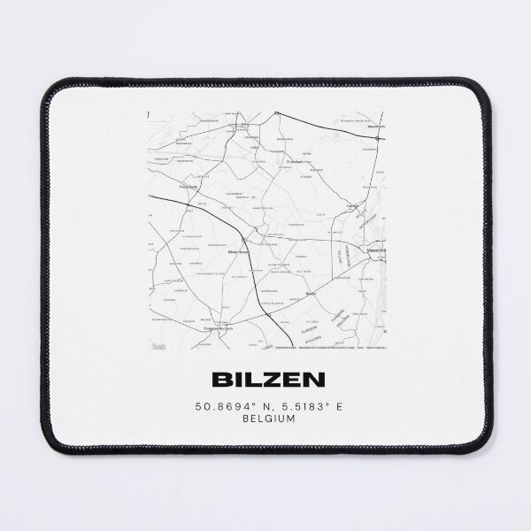 Item preview, Bilzen Belgium City Coordinates Gift / Minimalist Map of Bilzen designed and sold by RM-Journey.