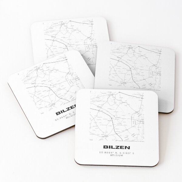 Item preview, Bilzen Belgium City Coordinates Gift / Minimalist Map of Bilzen designed and sold by RM-Journey.