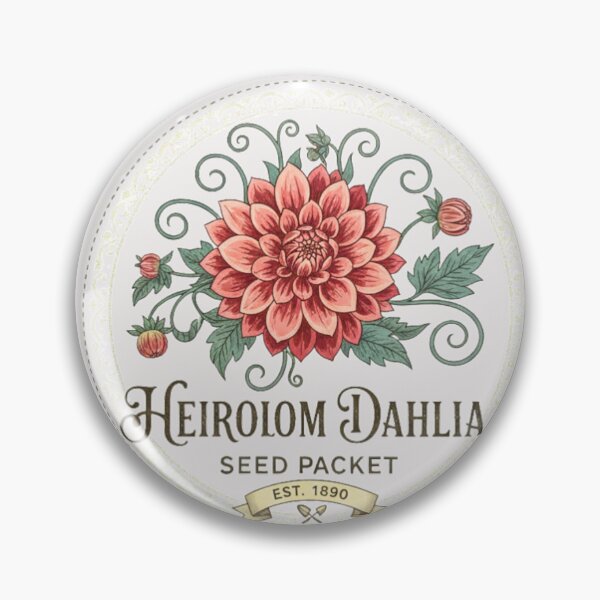 Item preview, Vintage Heirloom Dahlia Seed Packet– For Garden Lovers designed and sold by FitEnvy.