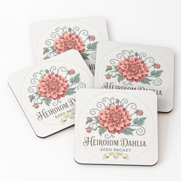 Item preview, Vintage Heirloom Dahlia Seed Packet– For Garden Lovers designed and sold by FitEnvy.