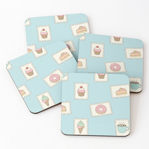Item preview, Sweet Dessert Stamp Pattern Print designed and sold by 0606PM.