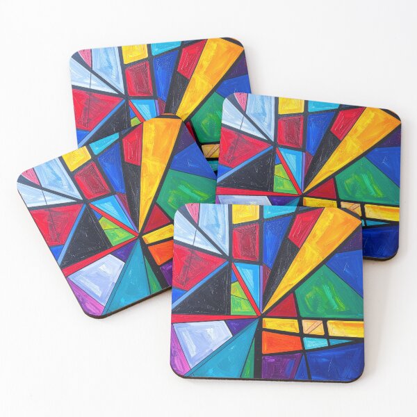 Item preview, Abstract shapes bold colours 3 designed and sold by Sk33t5.