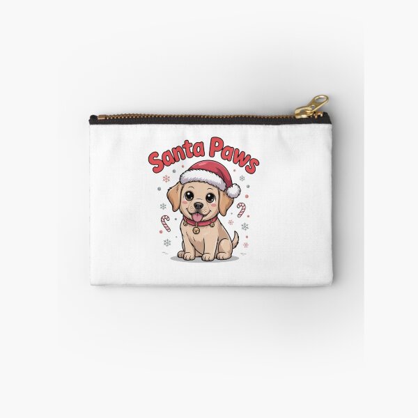 Item preview, Santa Paws – Cute Christmas Puppy in Santa Hat - Golden Retriever designed and sold by Designorado.