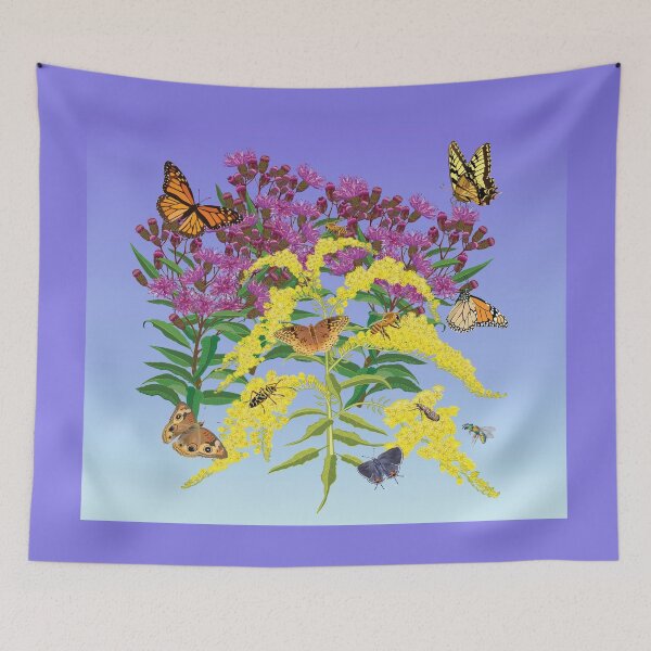 Item preview, Wildflowers, Butterflies, and Pollinators and Honeybees designed and sold by Jedi-Artist.