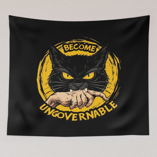 Item preview, Funny Sarcastic Meme Become Ungovernable Cat Lover designed and sold by Zayavca.