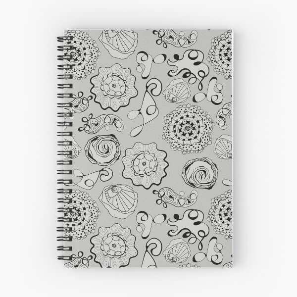 Item preview, Inky Circles Doodles Gray on Gray designed and sold by CheriesArt.