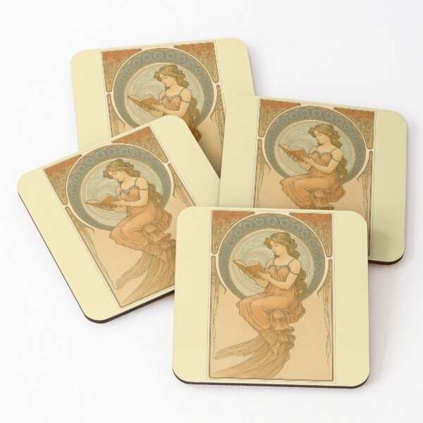 Item preview, Mucha Goes to the Library designed and sold by Tridentulus.