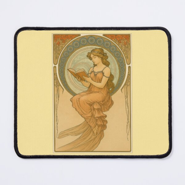 Item preview, Mucha Goes to the Library designed and sold by Tridentulus.