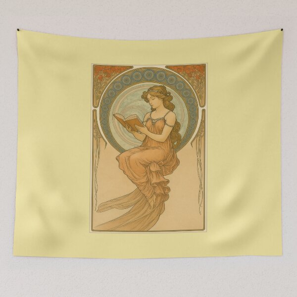 Item preview, Mucha Goes to the Library designed and sold by Tridentulus.