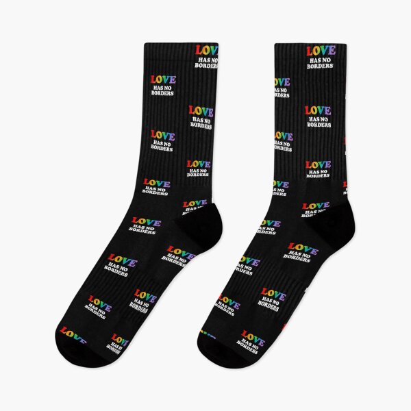 Item preview, LOVE has no borders rainbow LGBT designed and sold by Inspirationmotivation.