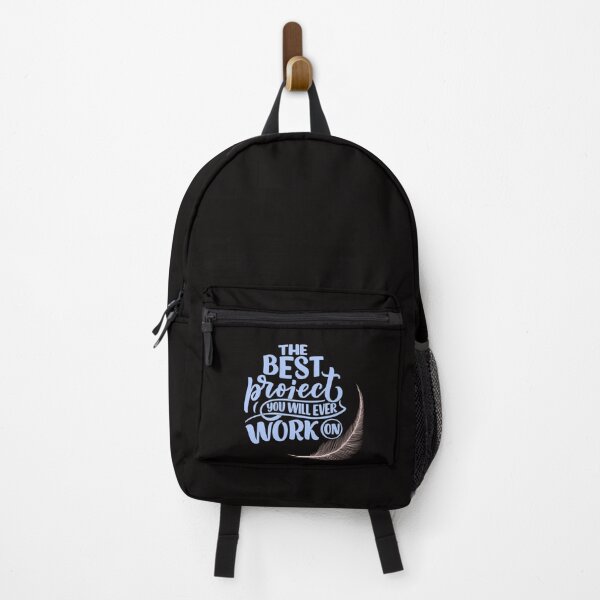 Item preview, Best Project is Yourself Motivational Quote designed and sold by SketchRoot.