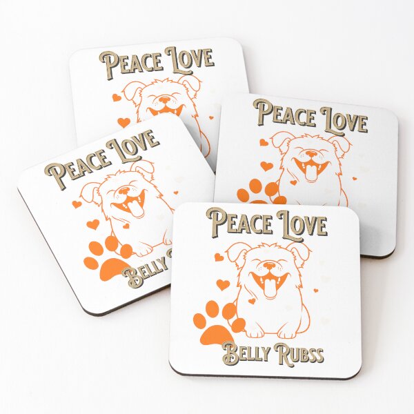 Item preview, Peace Love Belly Rub  designed and sold by Shandiz Design.