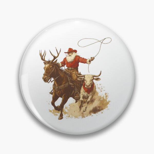 Item preview, Cowboy Santa Western Roping Christmas designed and sold by stephenflashart.