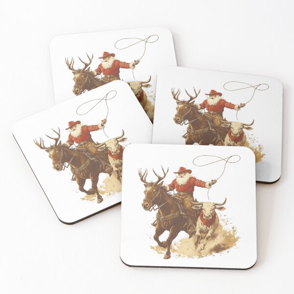 Item preview, Cowboy Santa Western Roping Christmas designed and sold by stephenflashart.