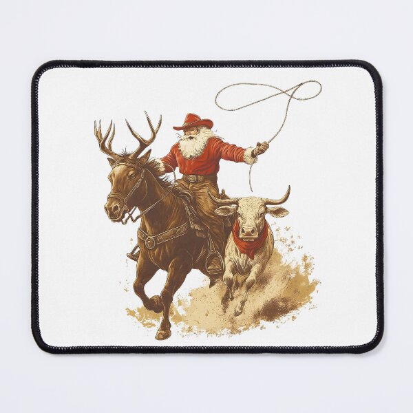 Item preview, Cowboy Santa Western Roping Christmas designed and sold by stephenflashart.