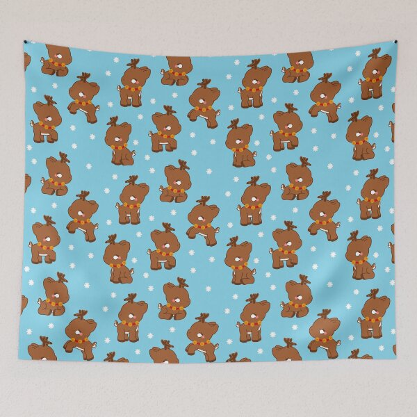 Item preview, Playful Reindeer (Blue) designed and sold by Stephanie Hardy.
