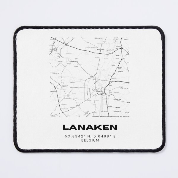 Item preview, Lanaken Belgium Minimalist Map Art / Lanaken Coordinates Design designed and sold by RM-Journey.