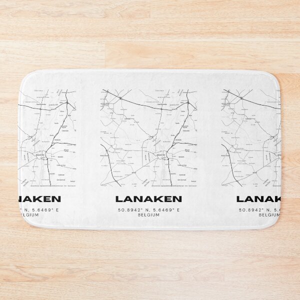 Item preview, Lanaken Belgium Minimalist Map Art / Lanaken Coordinates Design designed and sold by RM-Journey.