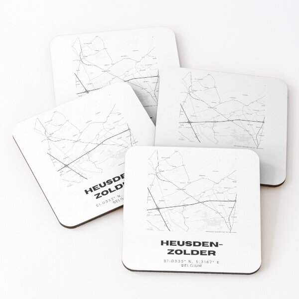 Item preview, Heusden-Zolder Belgium Coordinates / City Map Design designed and sold by RM-Journey.