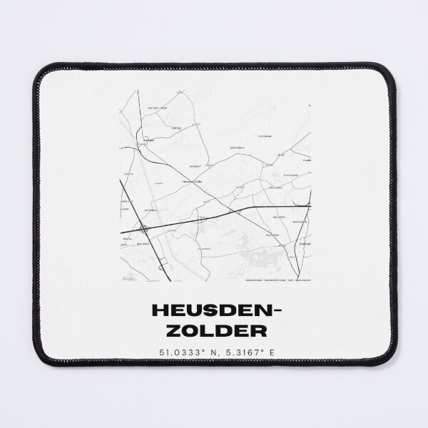 Item preview, Heusden-Zolder Belgium Coordinates / City Map Design designed and sold by RM-Journey.