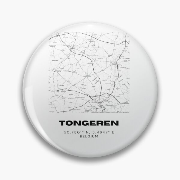 Item preview, Tongeren Belgium Ancient City Map / Minimalist Tongeren Coordinates Design designed and sold by RM-Journey.
