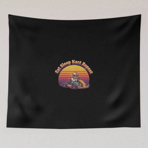 Item preview, Eat sleep Kart repeat -Eat Sleep Kart Repeat | Retro 80s Racing Design | Vintage Karting Style designed and sold by CuteOasis.
