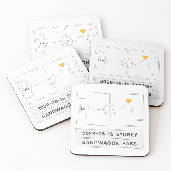 Item preview, Semifinal Memory Map — Bandwagon Pass Sydney 2026 Pitch Art designed and sold by POD DYNASTY | Original Print On Demand T-Shirt Graphics.